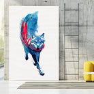 Lupus lupus by Robert Farkas on GIANT ART - blue digital painting