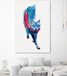 Lupus lupus by Robert Farkas on GIANT ART - blue digital painting