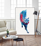 Lupus lupus by Robert Farkas on GIANT ART - blue digital painting