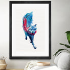 Lupus lupus by Robert Farkas on GIANT ART - blue digital painting