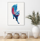 Lupus lupus by Robert Farkas on GIANT ART - blue digital painting