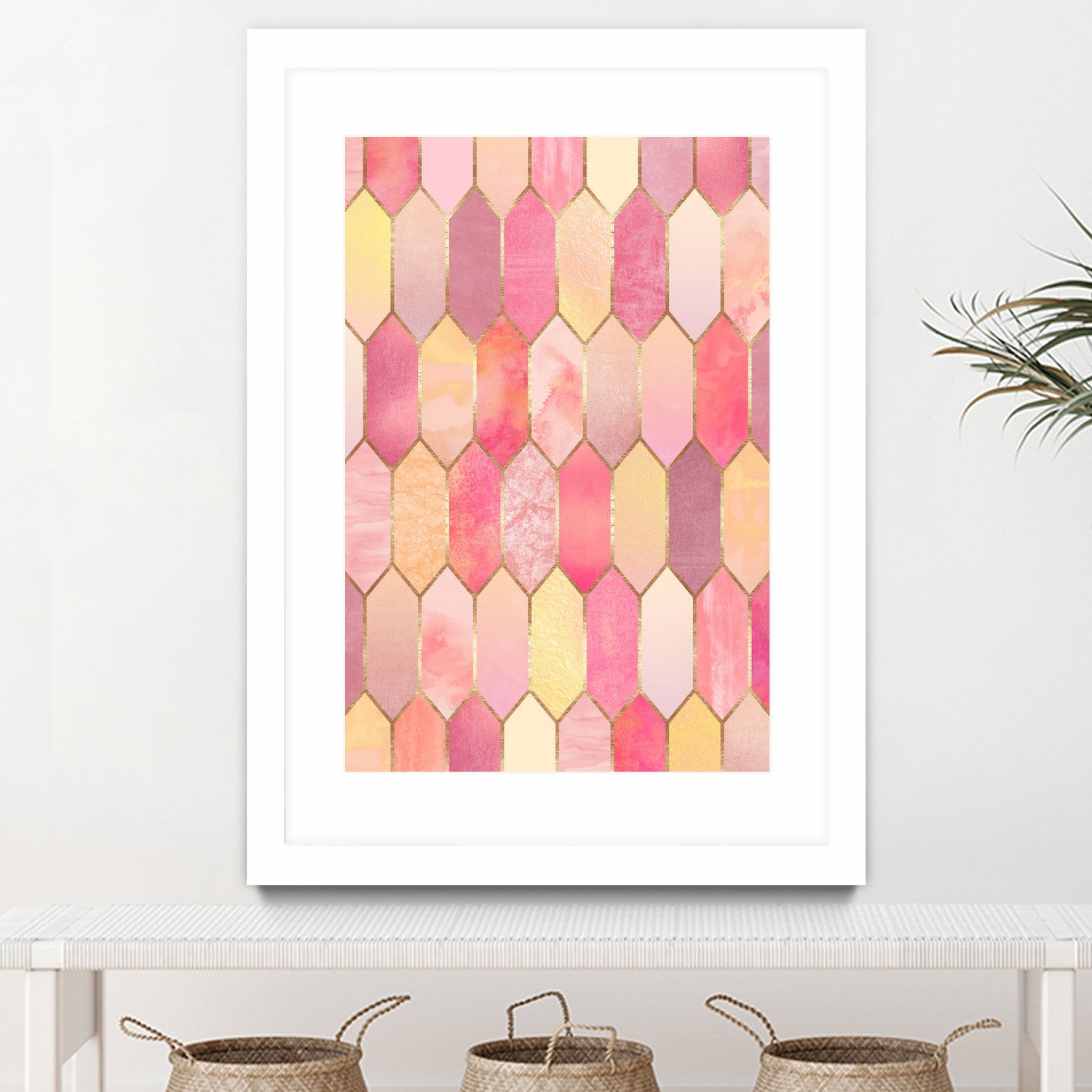 Stained Glass 1 by Elisabeth Fredriksson on GIANT ART - pink digital painting