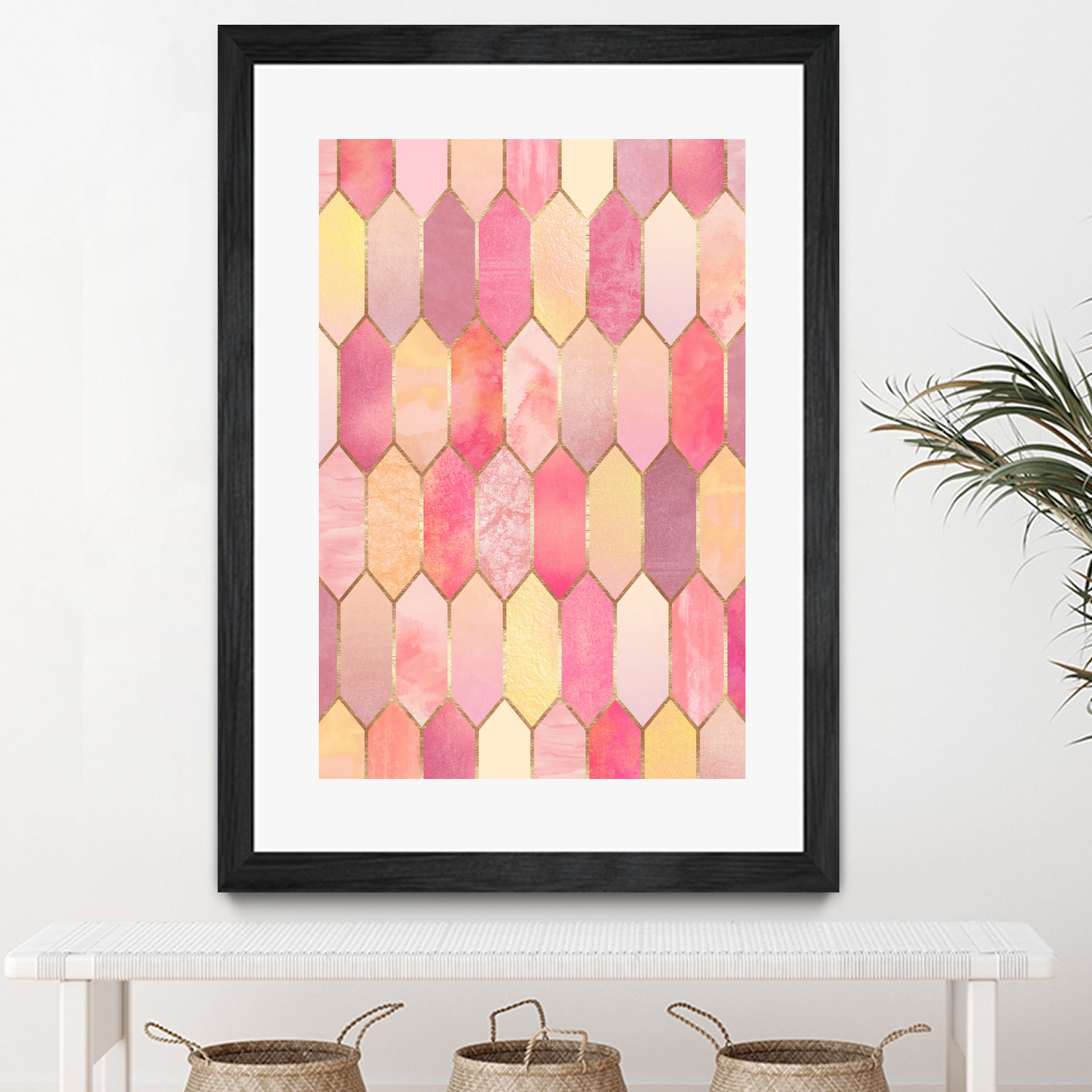 Stained Glass 1 by Elisabeth Fredriksson on GIANT ART - pink digital painting