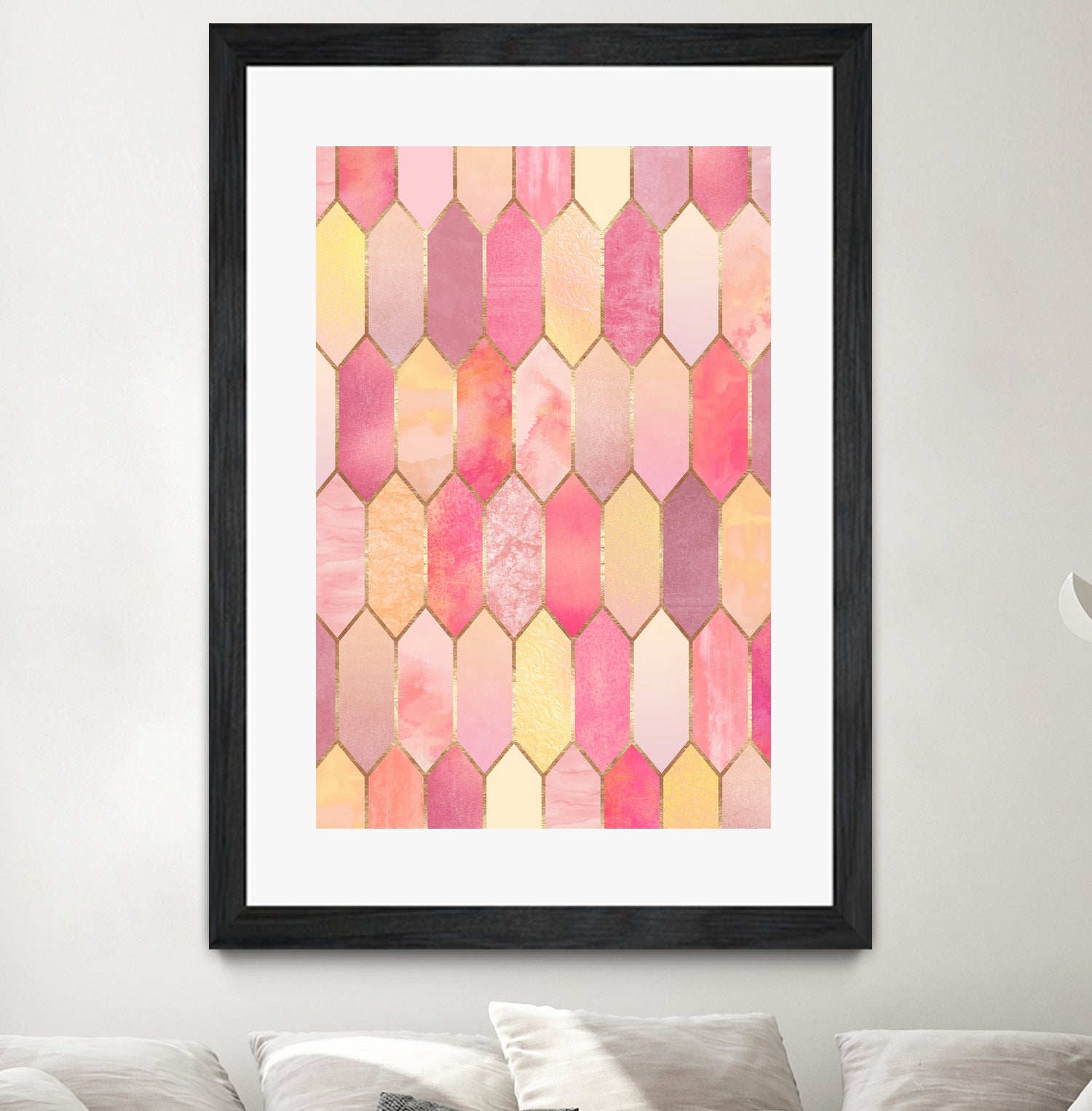 Stained Glass 1 by Elisabeth Fredriksson on GIANT ART - pink digital painting