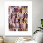 Dreamy Stained Glass 1 by Elisabeth Fredriksson on GIANT ART - fuchsia digital painting