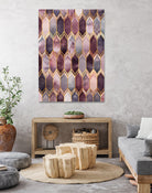 Dreamy Stained Glass 1 by Elisabeth Fredriksson on GIANT ART - fuchsia digital painting