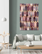 Dreamy Stained Glass 1 by Elisabeth Fredriksson on GIANT ART - fuchsia digital painting