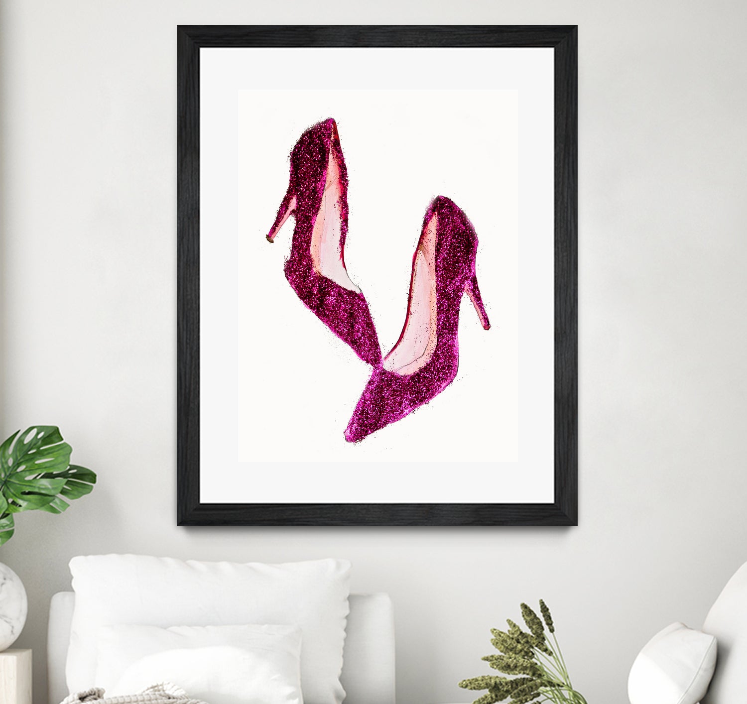 Dancing Shoes by Sara Eshak on GIANT ART - pink photo illustration