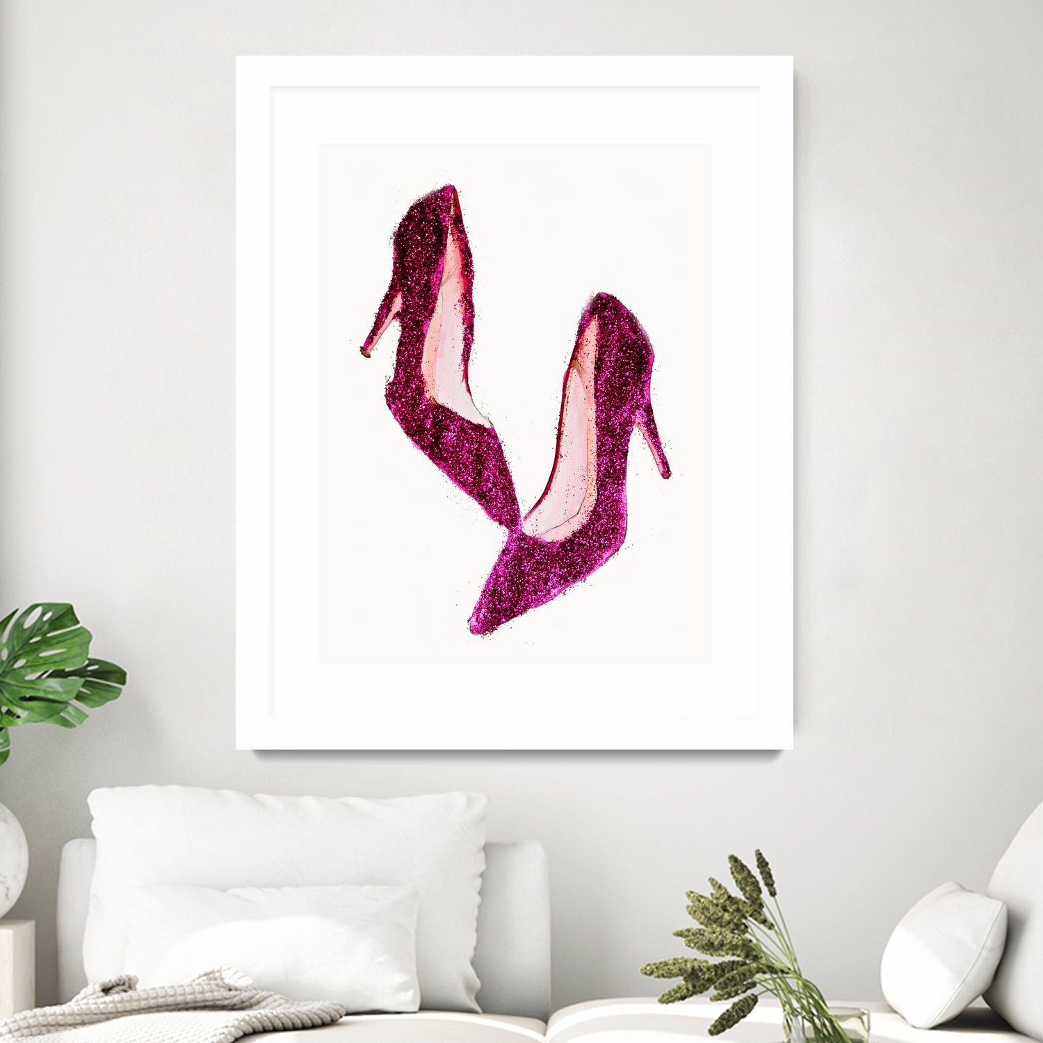 Dancing Shoes by Sara Eshak on GIANT ART - pink photo illustration