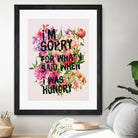 I'm Sorry For What I Said When I Was Hungry. by Sara Eshak on GIANT ART - orange photo illustration