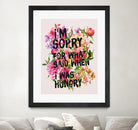 I'm Sorry For What I Said When I Was Hungry. by Sara Eshak on GIANT ART - orange photo illustration