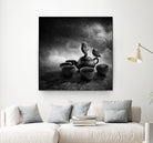 Tea Pot Bird Bath by Sarah DeRemer on GIANT ART - black photo manipulation