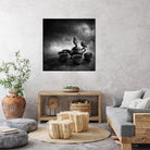 Tea Pot Bird Bath by Sarah DeRemer on GIANT ART - black photo manipulation