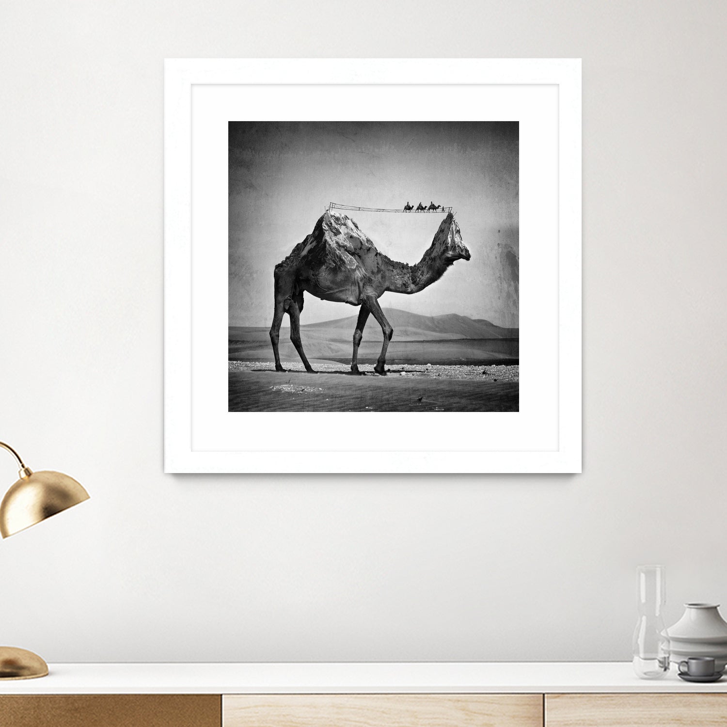 Camel Back by Sarah DeRemer on GIANT ART - gray photo manipulation