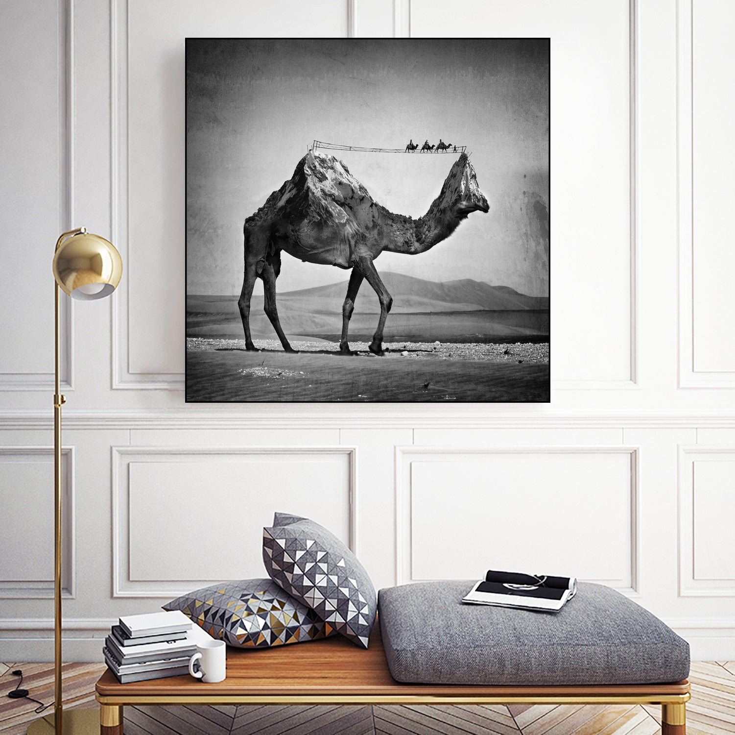 Camel Back by Sarah DeRemer on GIANT ART - gray photo manipulation