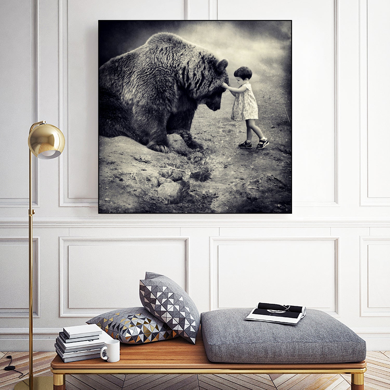 Care Bear by Sarolta Ban on GIANT ART - gray photo manipulation