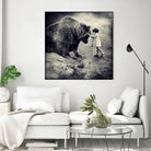 Care Bear by Sarolta Ban on GIANT ART - gray photo manipulation