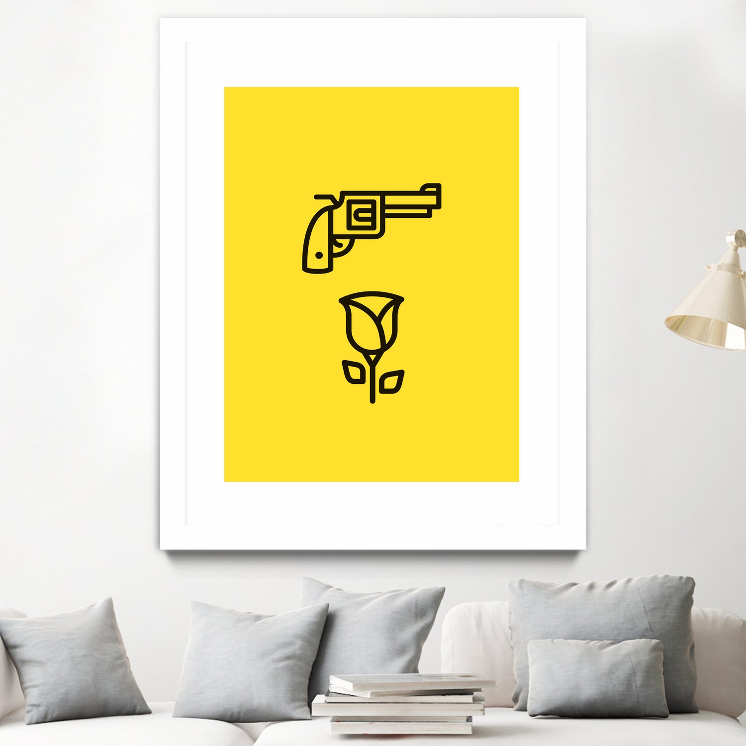 Guns N' Roses by Jaime Fernandez Peña on GIANT ART - yellow vector illustration