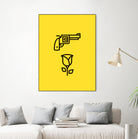 Guns N' Roses by Jaime Fernandez Peña on GIANT ART - yellow vector illustration