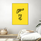 Guns N' Roses by Jaime Fernandez Peña on GIANT ART - yellow vector illustration