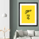 Guns N' Roses by Jaime Fernandez Peña on GIANT ART - yellow vector illustration