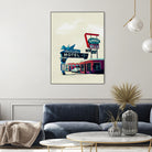 Blue Swallow Motel by Tim Jarosz on GIANT ART - photo illustration