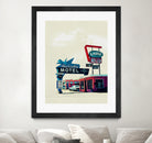 Blue Swallow Motel by Tim Jarosz on GIANT ART - photo illustration