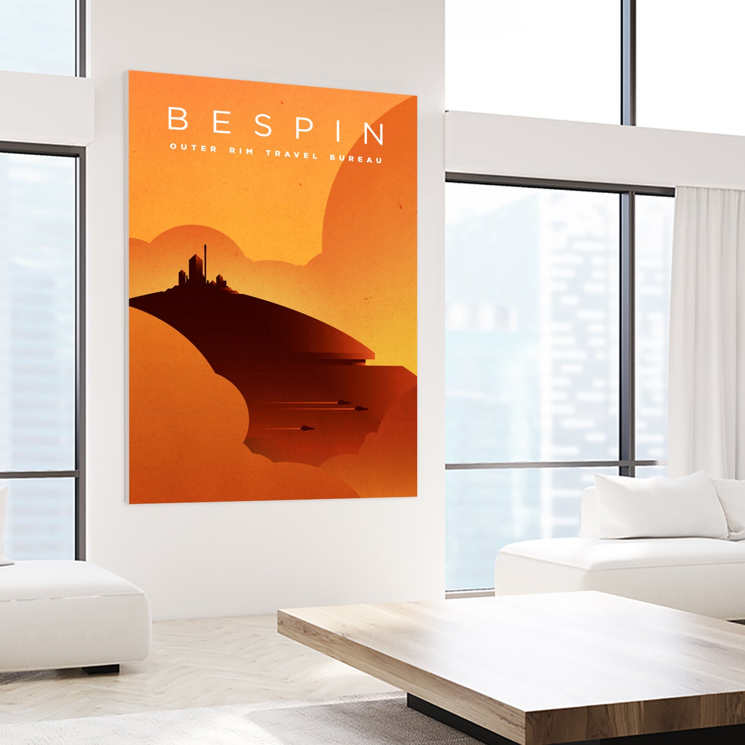 Outer Rim Travel Bureau: Bespin by Michael Mateyko on GIANT ART - typography