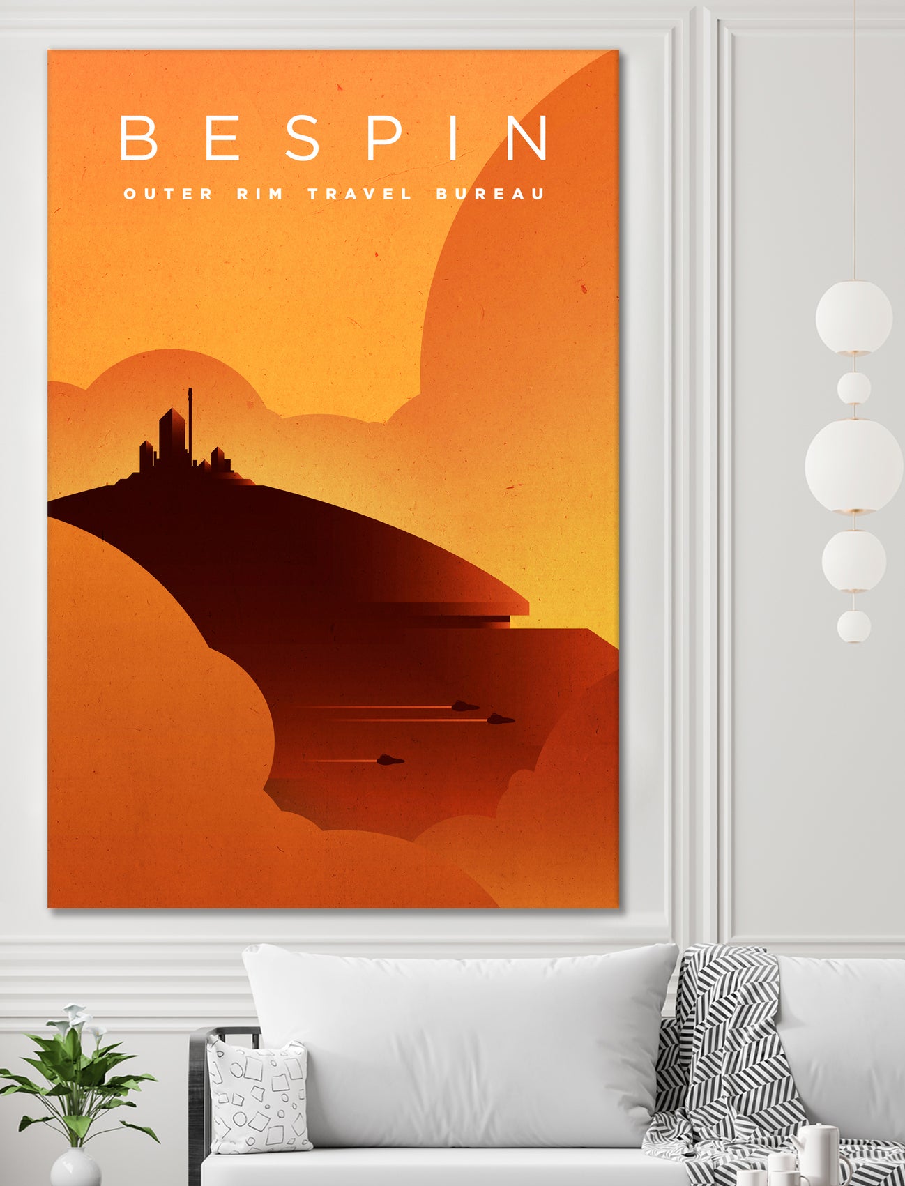 Outer Rim Travel Bureau: Bespin by Michael Mateyko on GIANT ART - typography