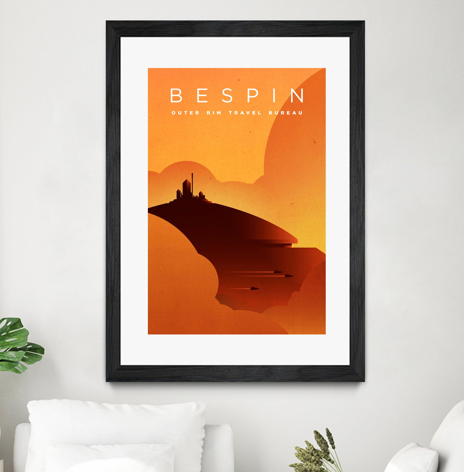 Outer Rim Travel Bureau: Bespin by Michael Mateyko on GIANT ART - typography