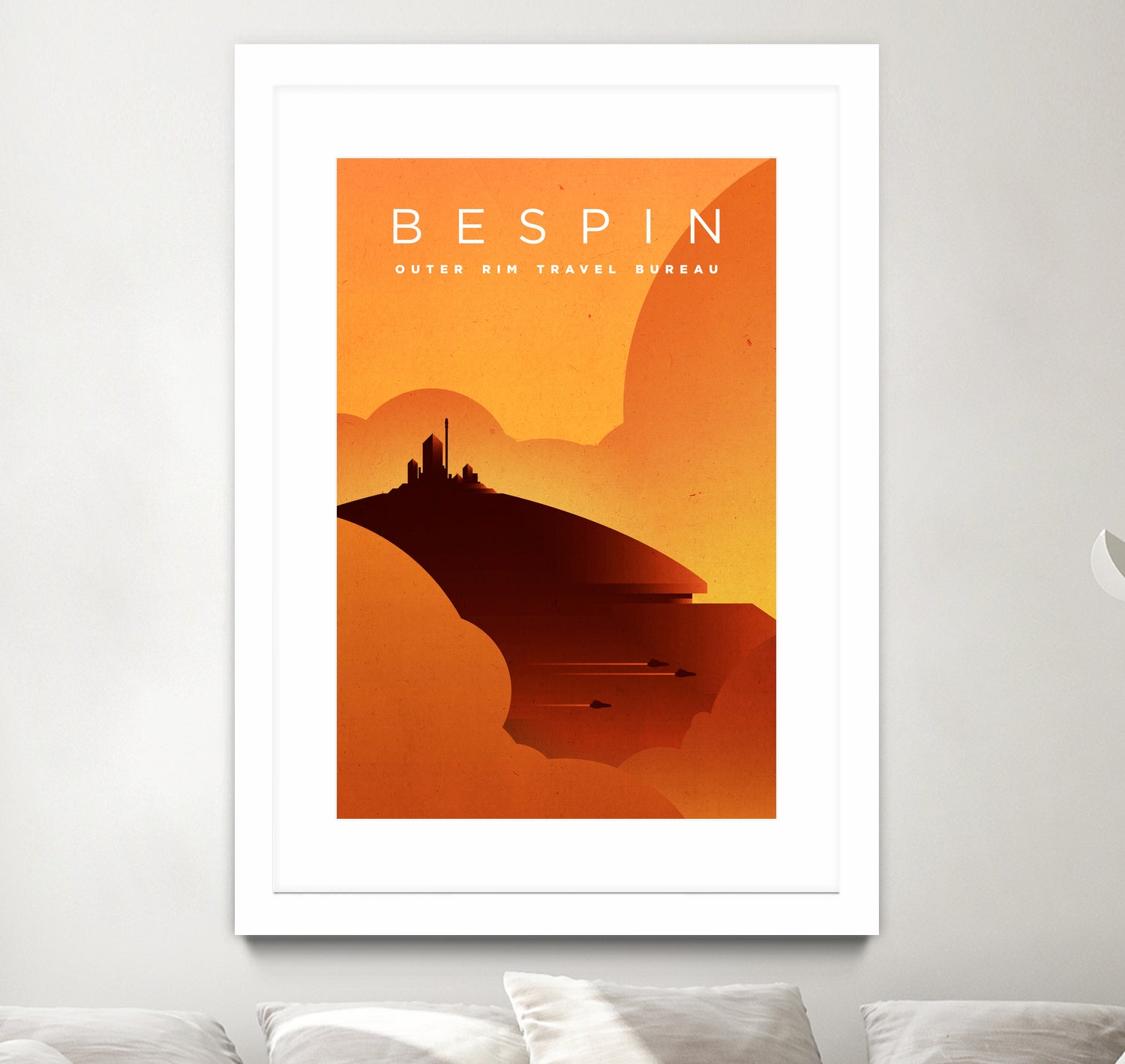 Outer Rim Travel Bureau: Bespin by Michael Mateyko on GIANT ART - typography