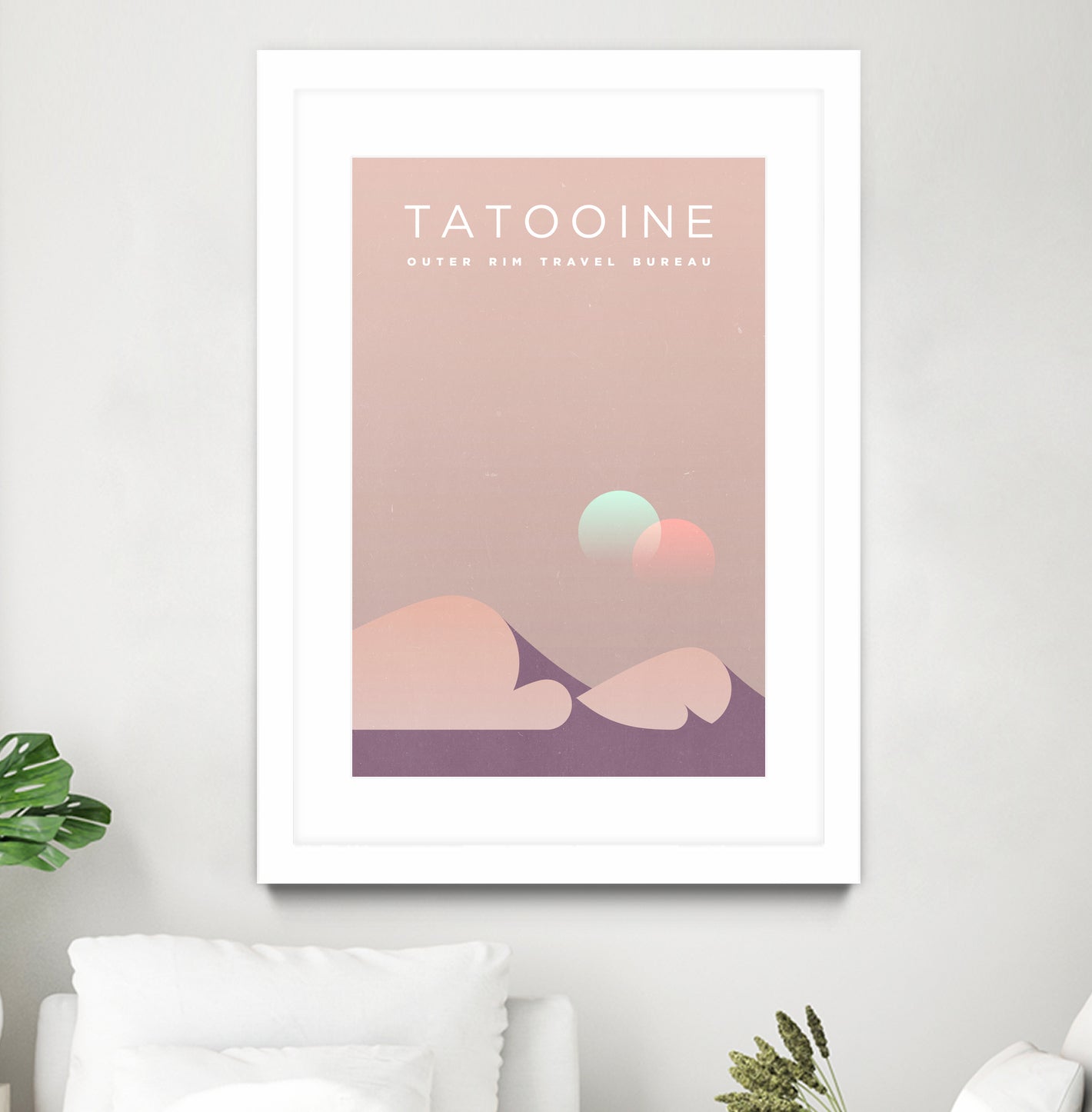 Outer Rim Travel Bureau: Tatooine by Michael Mateyko on GIANT ART - typography