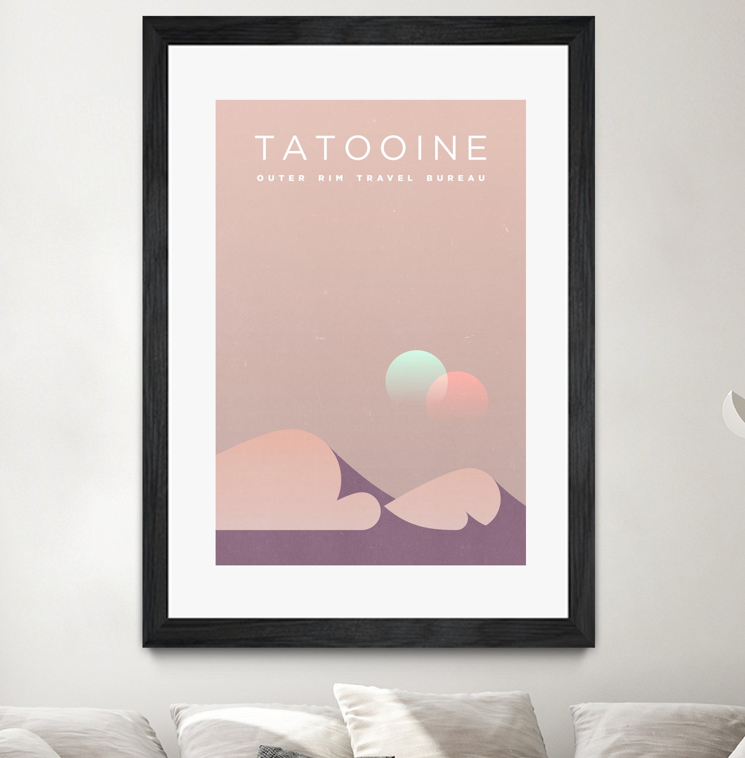 Outer Rim Travel Bureau: Tatooine by Michael Mateyko on GIANT ART - typography