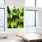 Forest Mountains by Elisabeth Fredriksson on GIANT ART - green mixed media