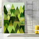 Forest Mountains by Elisabeth Fredriksson on GIANT ART - green mixed media