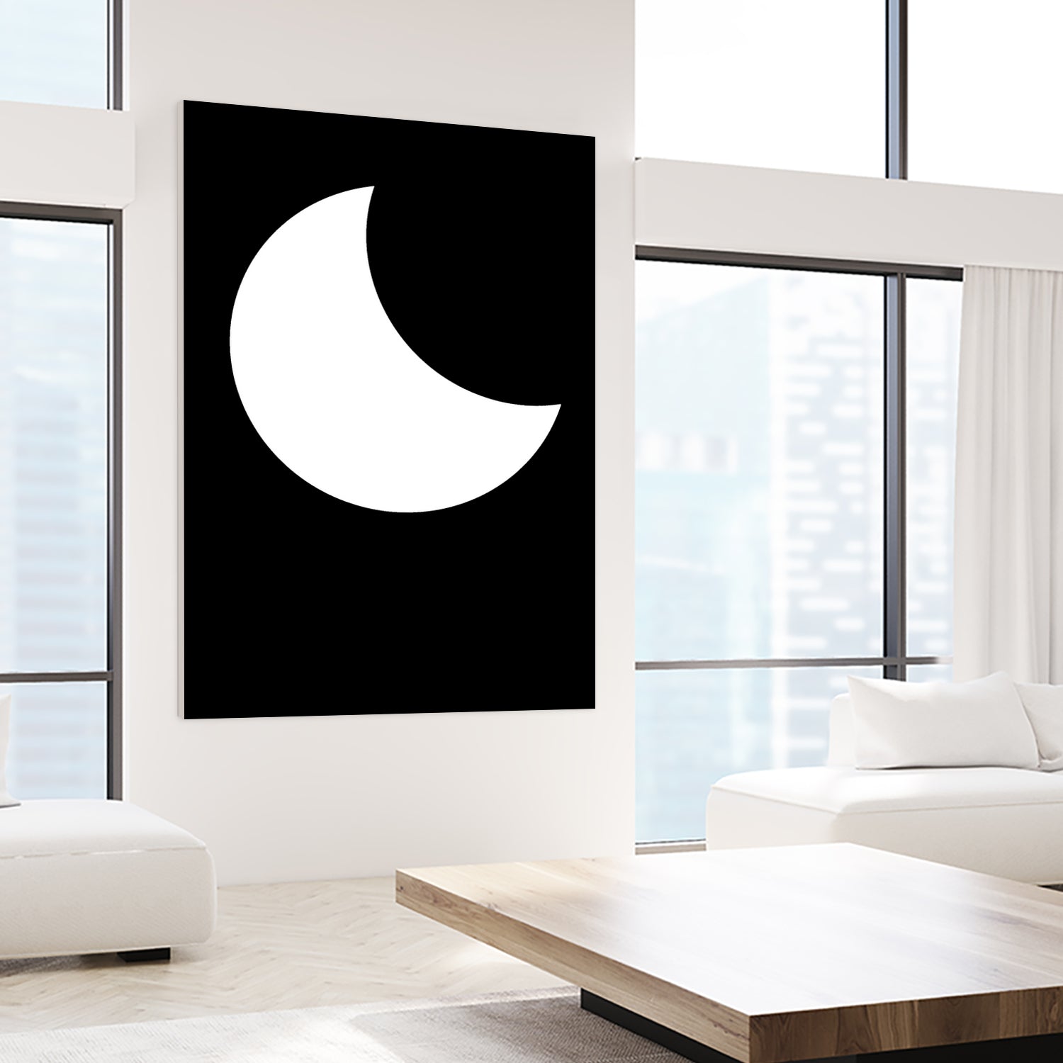 Moon by Nilesh Kulkarni on GIANT ART - white vector illustration