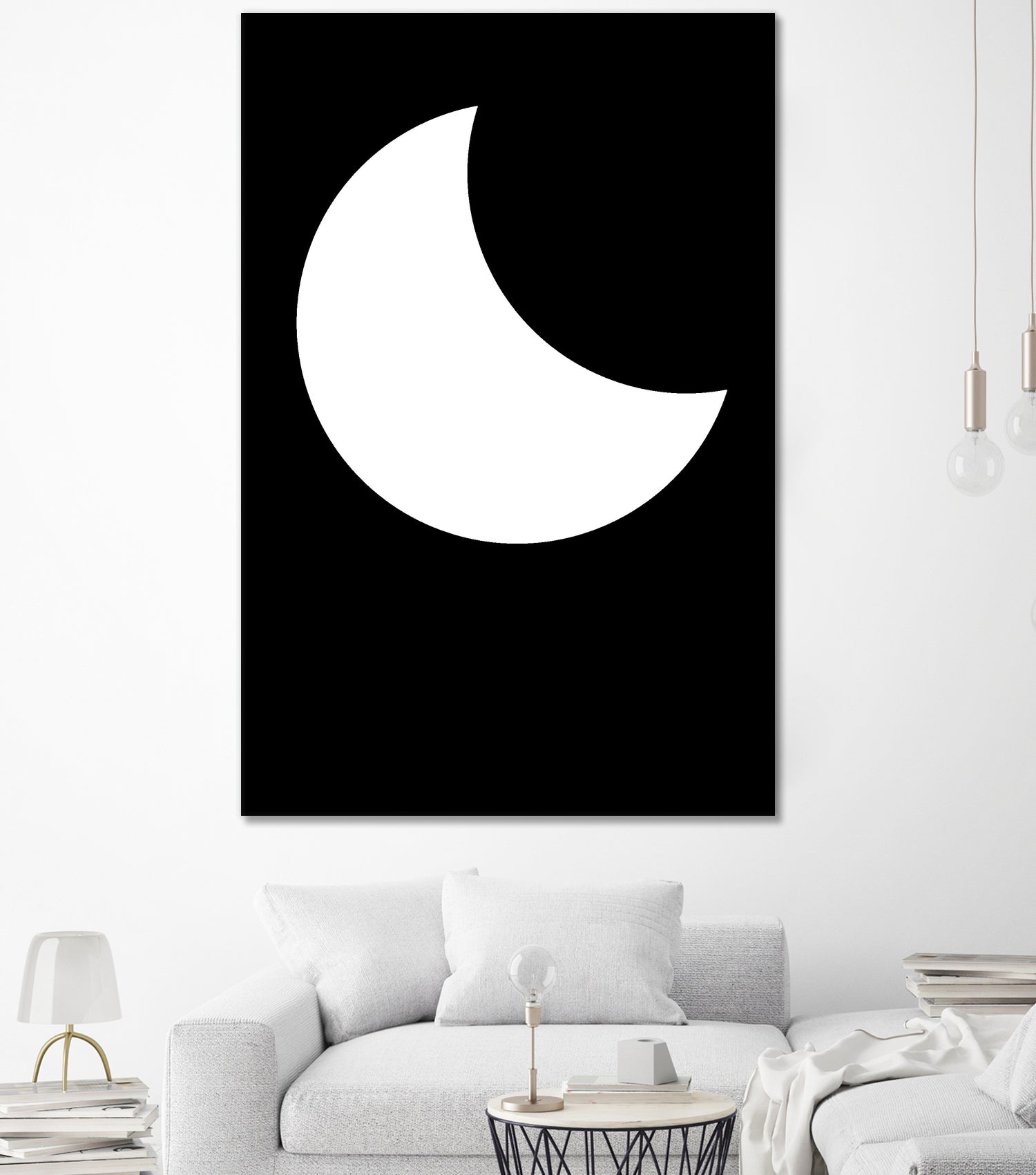 Moon by Nilesh Kulkarni on GIANT ART - white vector illustration