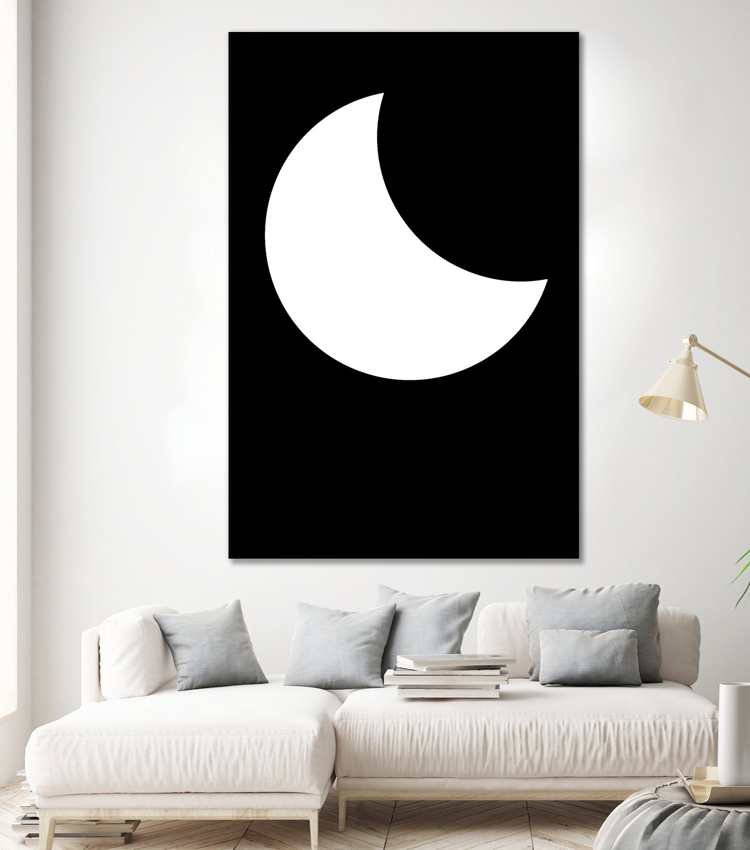 Moon by Nilesh Kulkarni on GIANT ART - white vector illustration