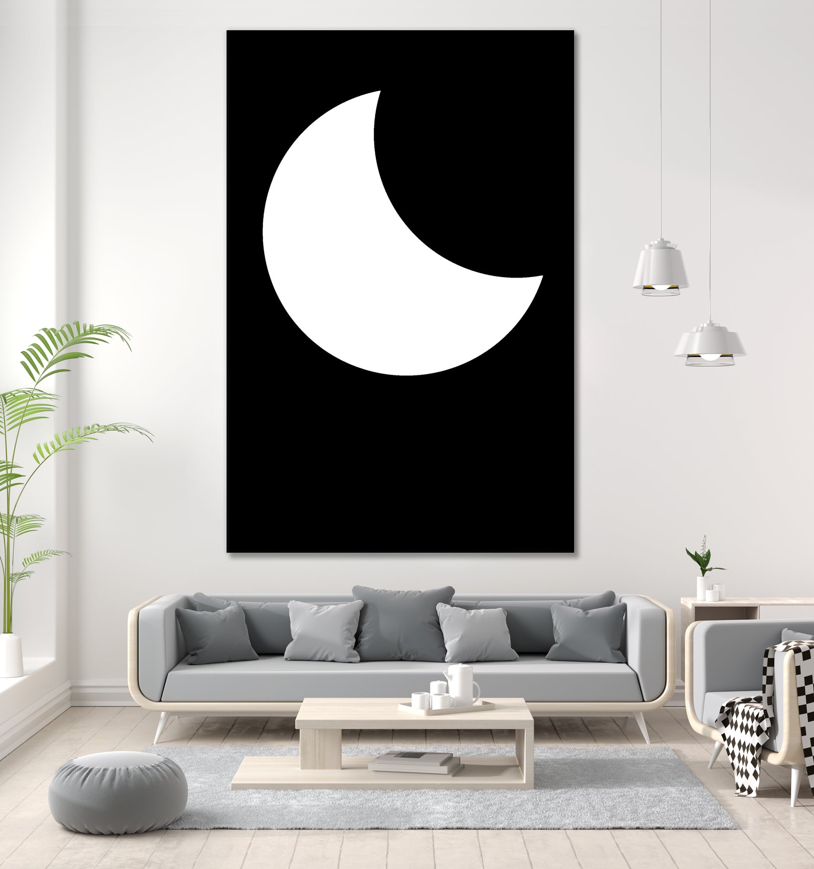 Moon by Nilesh Kulkarni on GIANT ART - white vector illustration