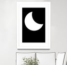 Moon by Nilesh Kulkarni on GIANT ART - white vector illustration