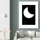 Moon by Nilesh Kulkarni on GIANT ART - white vector illustration