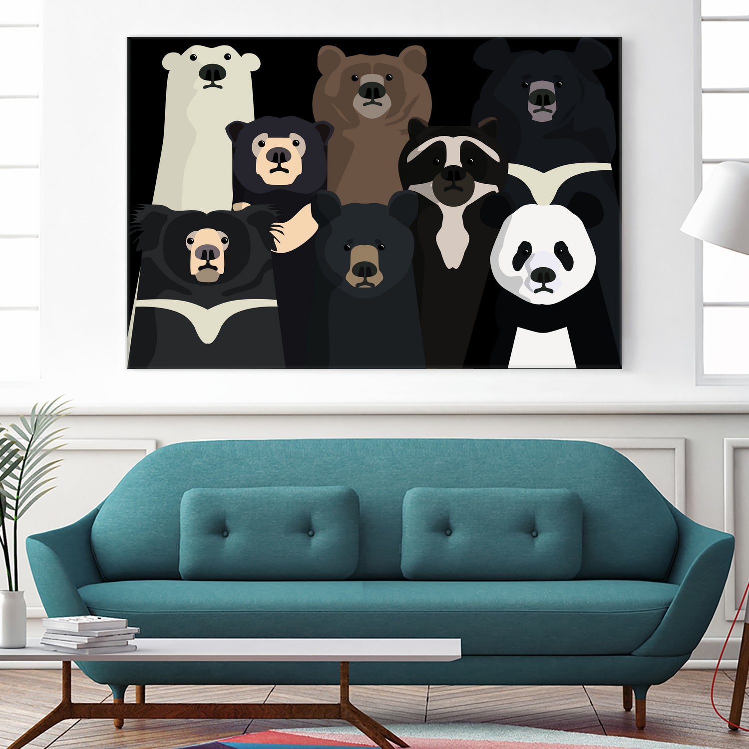 Bears of the world by Rodrigo Esparza-Salas on GIANT ART - white digital drawing