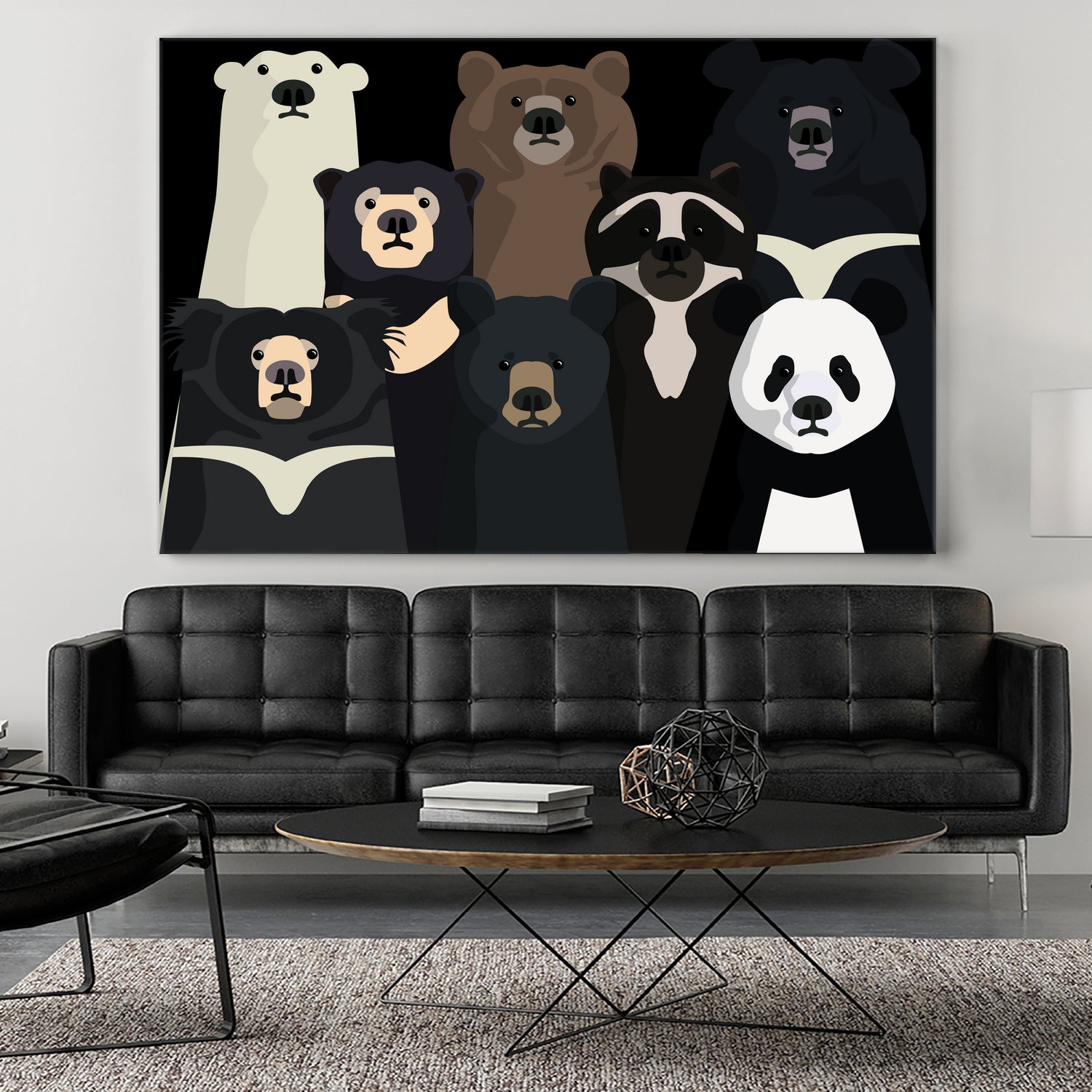 Bears of the world by Rodrigo Esparza-Salas on GIANT ART - white digital drawing