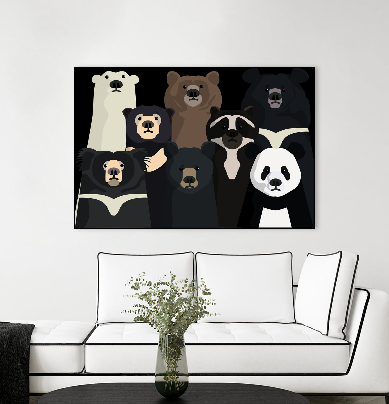 Bears of the world by Rodrigo Esparza-Salas on GIANT ART - white digital drawing