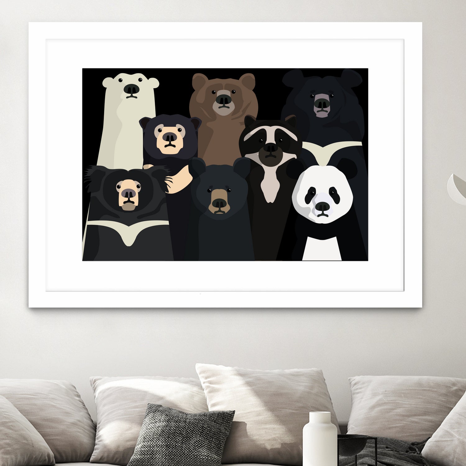 Bears of the world by Rodrigo Esparza-Salas on GIANT ART - white digital drawing