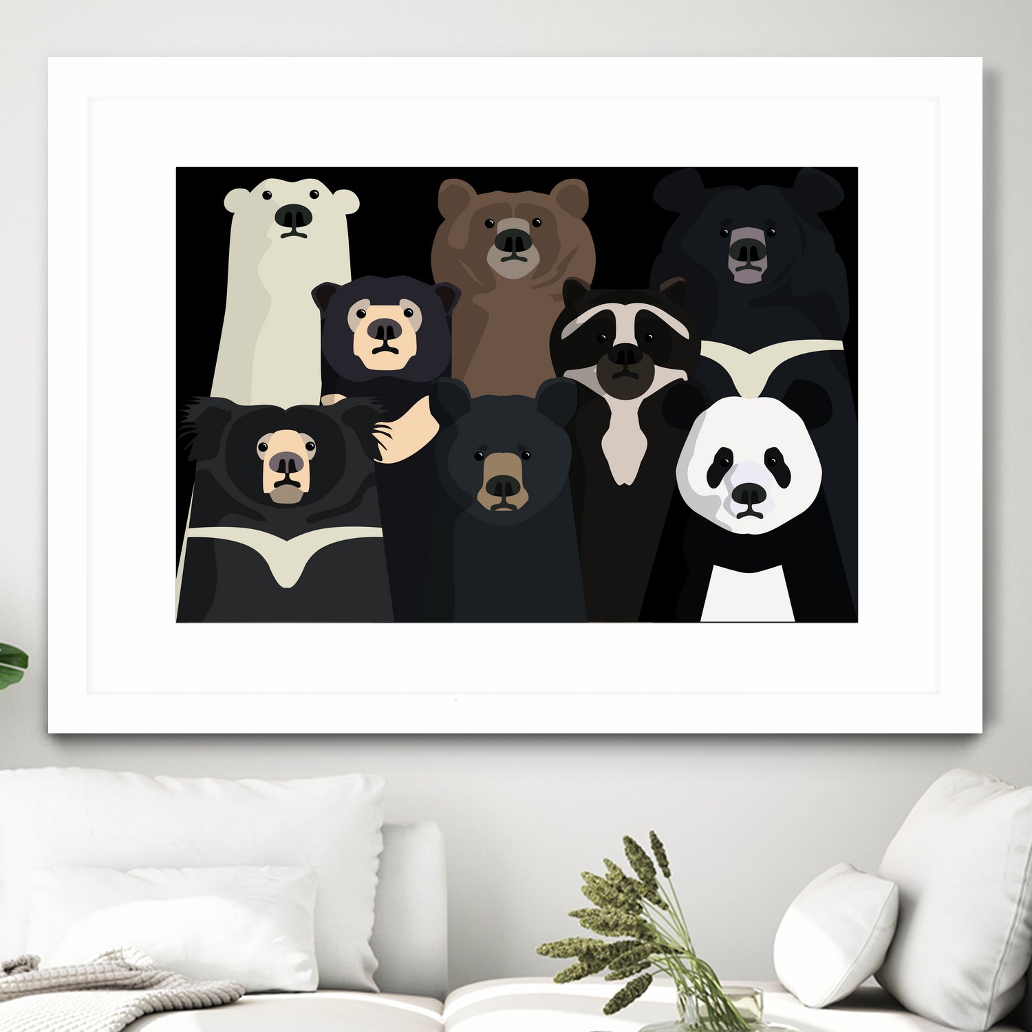 Bears of the world by Rodrigo Esparza-Salas on GIANT ART - white digital drawing