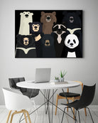 Bears of the world by Rodrigo Esparza-Salas on GIANT ART - white digital drawing