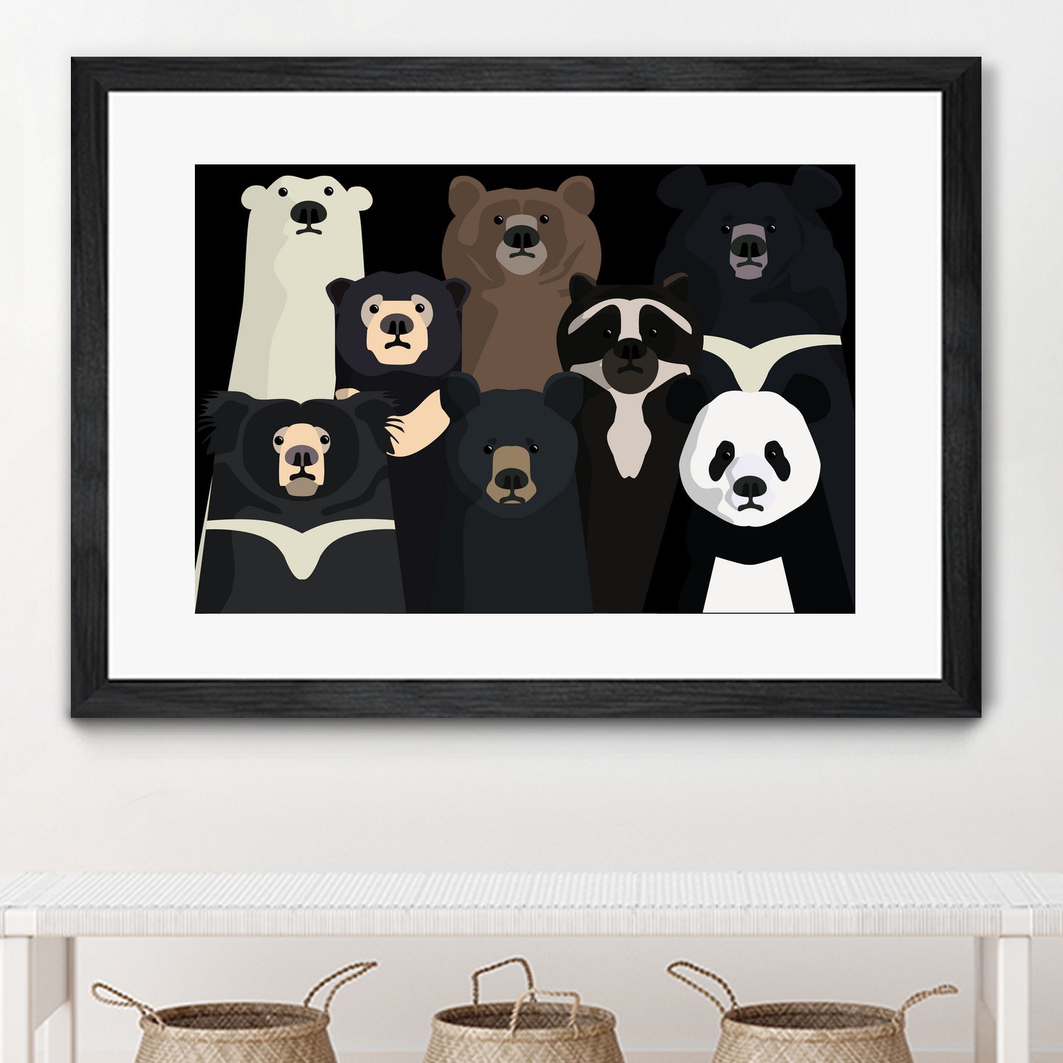 Bears of the world by Rodrigo Esparza-Salas on GIANT ART - white digital drawing