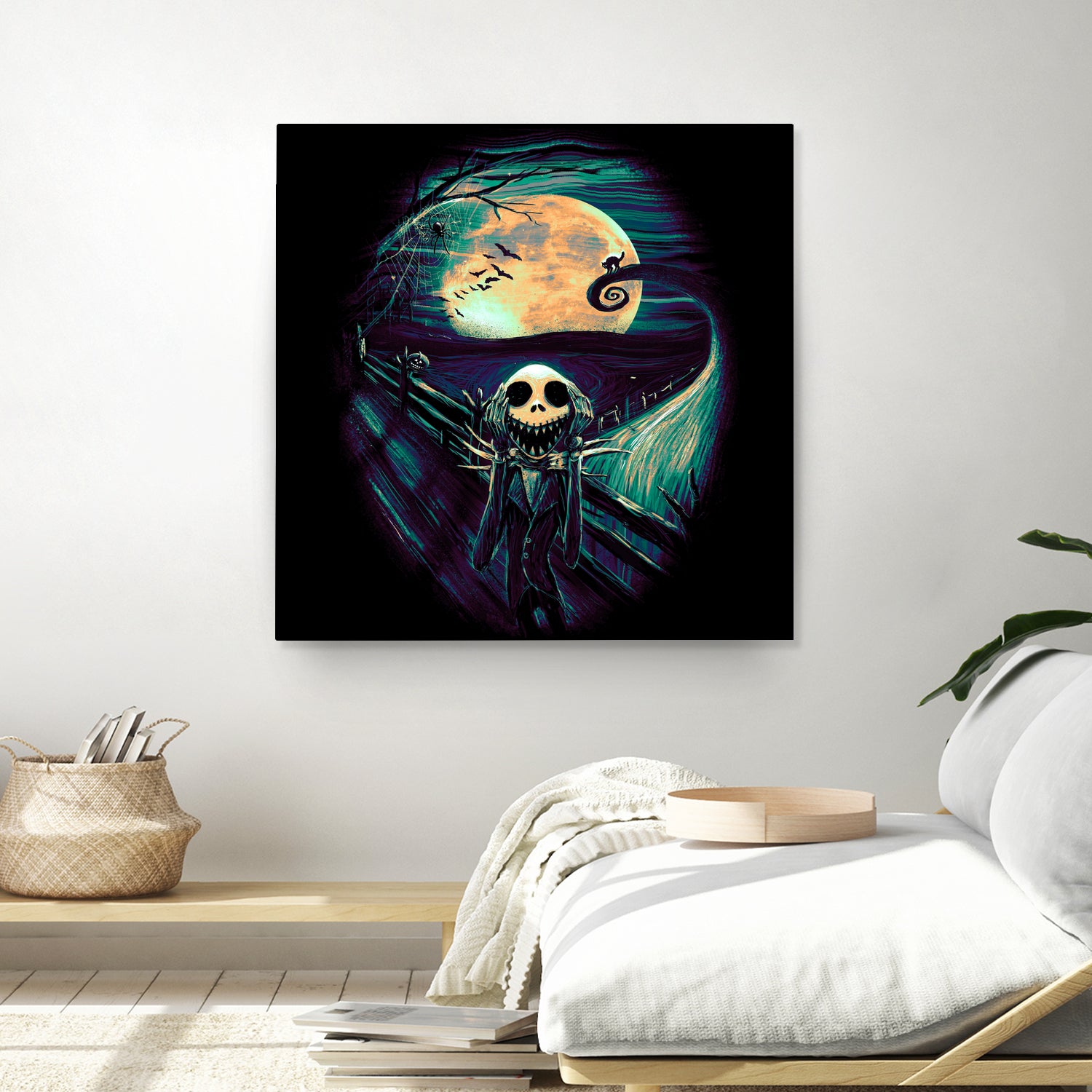 The Scream Before Christmas by Francis Mi Oza on GIANT ART - black digital painting