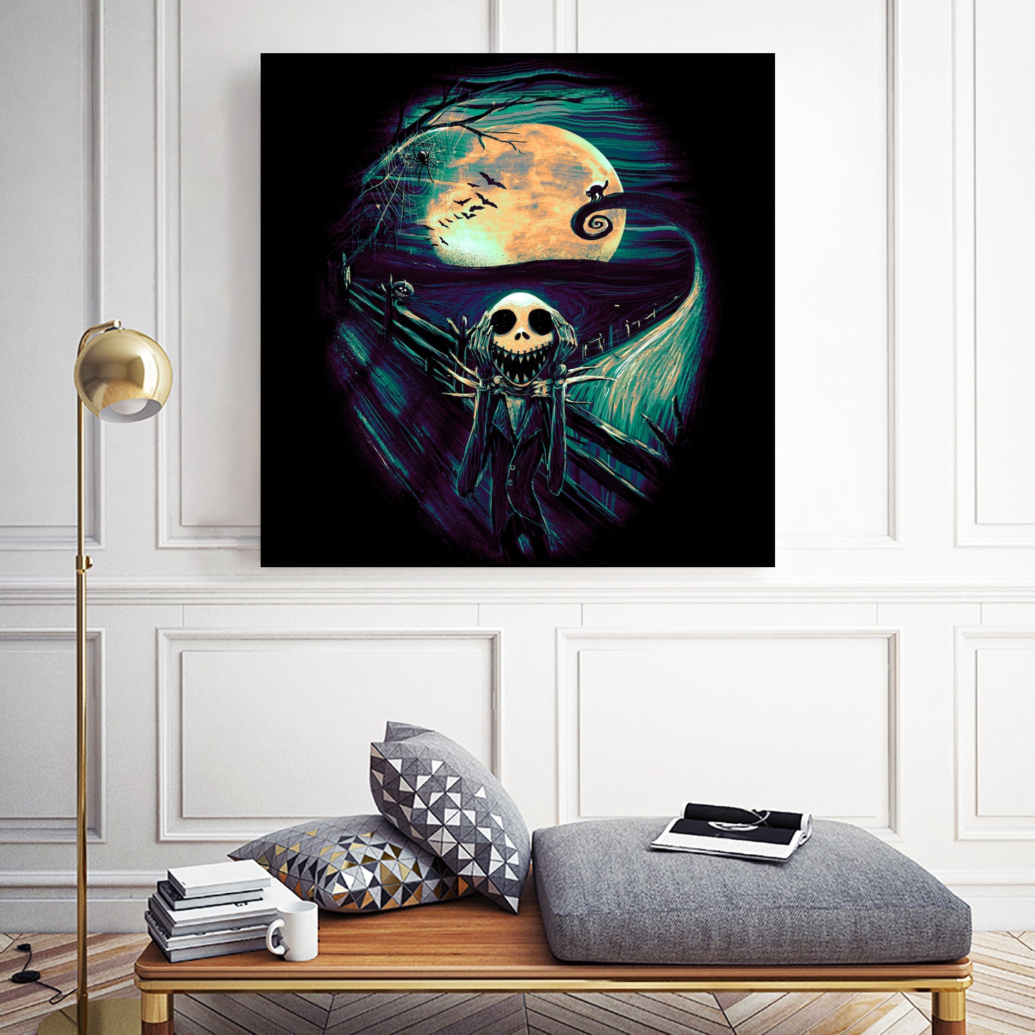 The Scream Before Christmas by Francis Mi Oza on GIANT ART - black digital painting